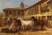 Theodor Horschelt Zugeschrieben - Rastende Orientalen Spain oil painting artist